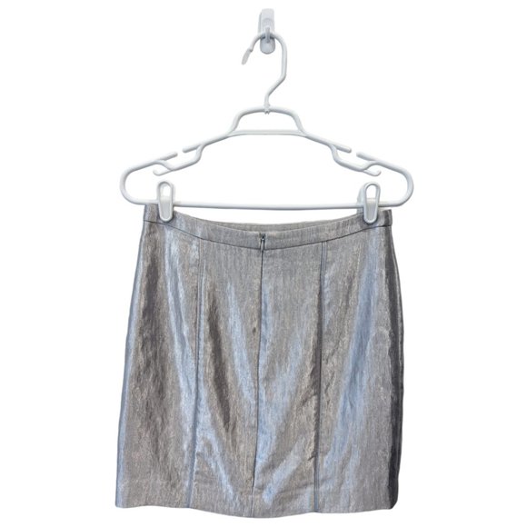 Judith & Charles Silver Paneled Skirt - Picture 2 of 5